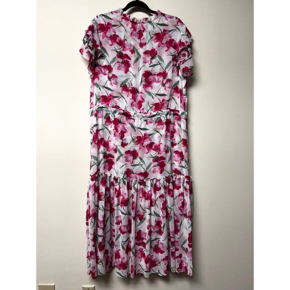 MISA LOS ANGELES Nika Floral Printed Midi Dress, Sz L - Picture 9 of 13